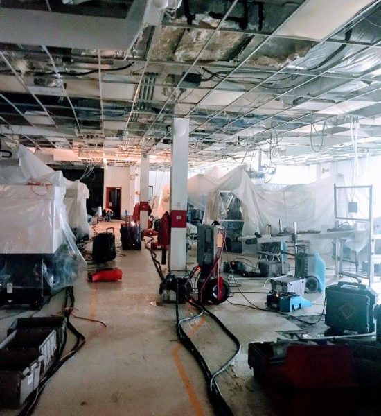 Commercial Building Being Restored